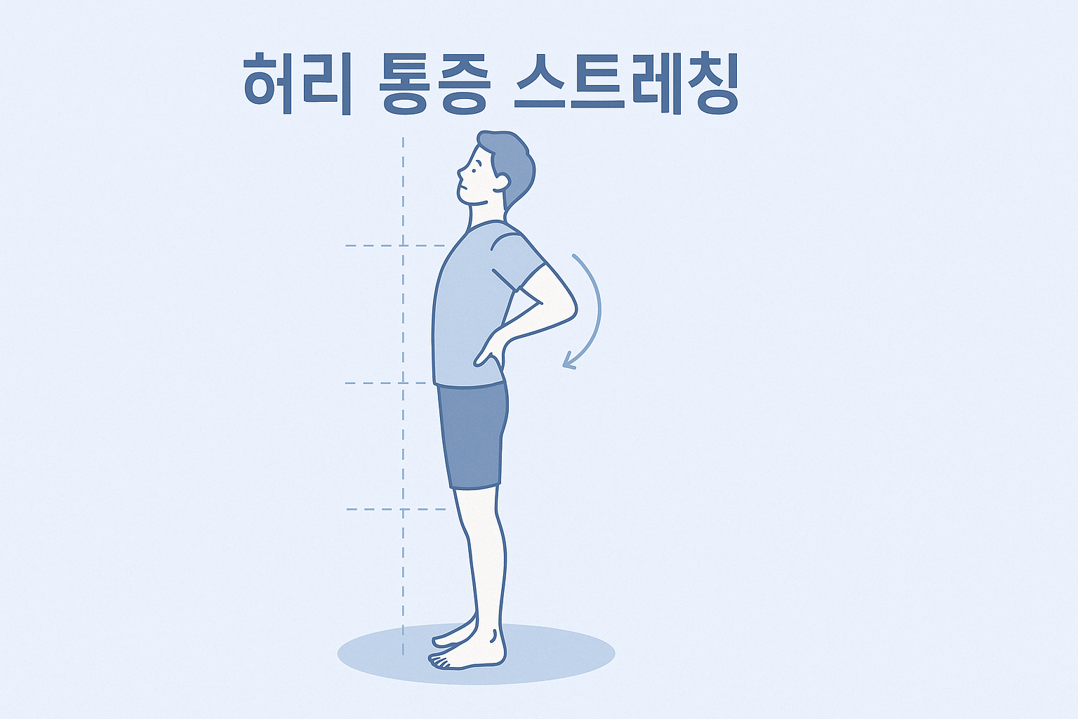 허리 통증 스트레칭 상세